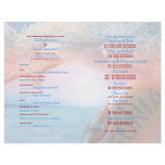 Beach theme wedding tropical cruise flyers