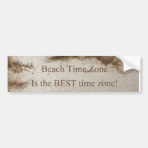 Beach Time Florda Cottage theme Bumper Sticker