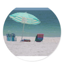 Beach time Is Near Sticker