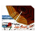"Beach Umbrella Glow", Jones Beach, NY Postcard