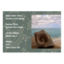 Beach Vacation Travel Agency for Travel Agents Business Card