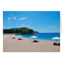 Beach vacations in Montenegro Card