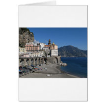 Beach view from Atrani Greeting Cards