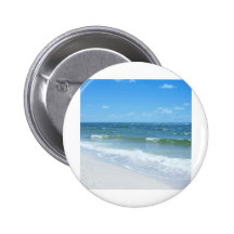 Beach Waves III Pinback Buttons
