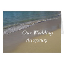 Beach Wedding Card