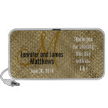 Beach Wedding Favour Grass Mat Photo Thank You Speakers