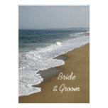 Beach Wedding Flat Note Cards Personalized Invitations