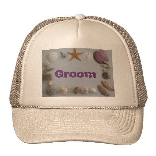 Beach Wedding/Groom Mesh Hats