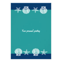 Beach wedding party invitations - template