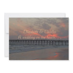 Beach Wedding -- Pier and Sunset