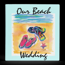 Beach Wedding - planner album binders