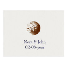 beach Wedding rsvp card Postcard