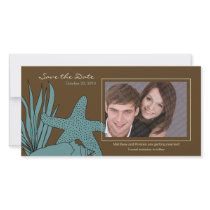 Beach Wedding Save the Date Photo Card