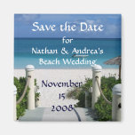 Beach Wedding "Save the Date" Refrigerator Magnets