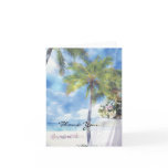 Beach Wedding Thank You Card