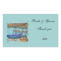 beach weddings rectangle stickers