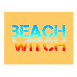 beach witch post card