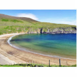 Beach With Beautiful Green Hills photo sculptures