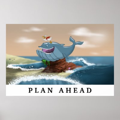 Beached Whale - Motivational Poster by adrianropp