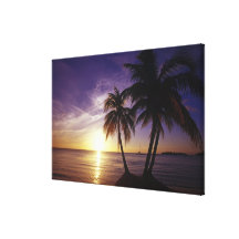 Beaches at Negril, Jamaica Gallery Wrapped Canvas