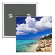 Beaches, Barahona, Dominican Republic, 2 Pinback Button