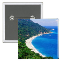 Beaches, Barahona, Dominican Republic, Pinback Buttons