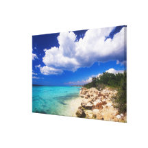 Beaches, Barahona, Dominican Republic, Stretched Canvas Print