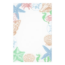 Beachy Custom Stationery