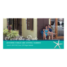 Beachy Save the Date Photocard Photo Greeting Card