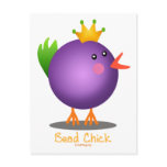 Bead Chick - Purple Post Card