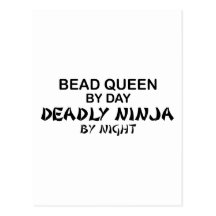 Bead Queen Deadly Ninja Postcards