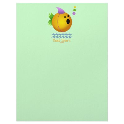 Bead Shark - Gold Custom Letterhead by ARTegrity