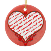 Beaded Heart Photo Frame