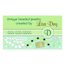 Beaded Jewellery Business Card
