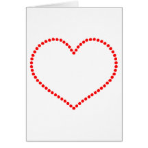 Beaded Red Heart Cards