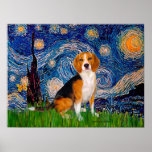 Beagle 7 - Nuit étoilée Posters