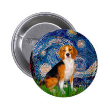 Beagle 7 - Starry Night Pin