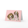Beagle Breast Cancer Greeting Card