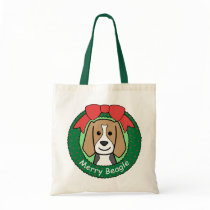 Beagle Christmas Canvas Bags