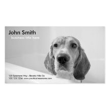 Beagle Dog Pet Grooming business card