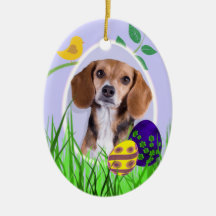 Beagle Easter Ornament