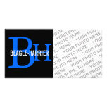 Beagle-Harrier Breed Monogram photo cards