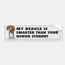 Beagle Honour Bumper Stickers