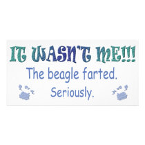 Beagle Personalized Photo Card