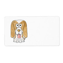 Beagle Puppy Dog. Personalized Shipping Labels