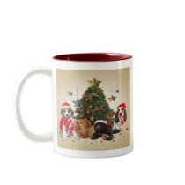Beagle Santa and friends gifts Coffee Mugs