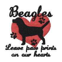 Beagles Leave Paw Prints Women's Polo