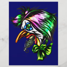Beak Nose Evil Clown Full Color Flyer
