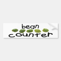 BEAN COUNTER bumper sticker