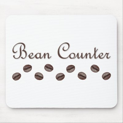 Bean Counter Mouse Pad by doodles_designs